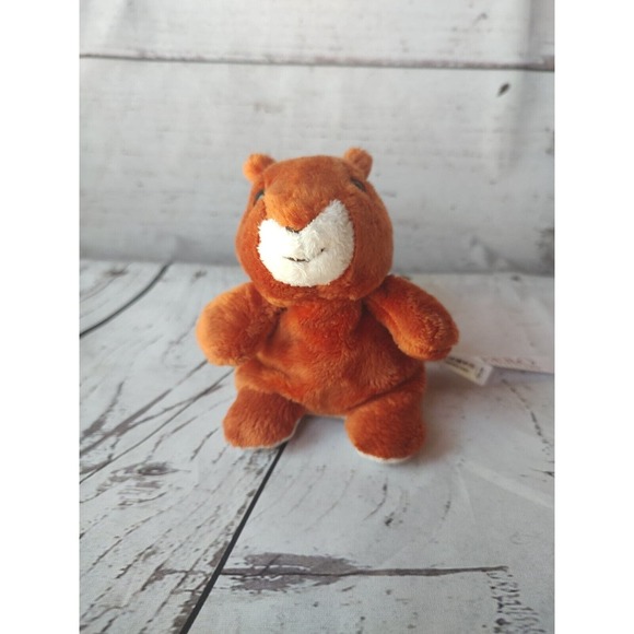 minifeet di bello squirrel stuffed animal plush 4 inches brown red squirrel - Picture 1 of 6